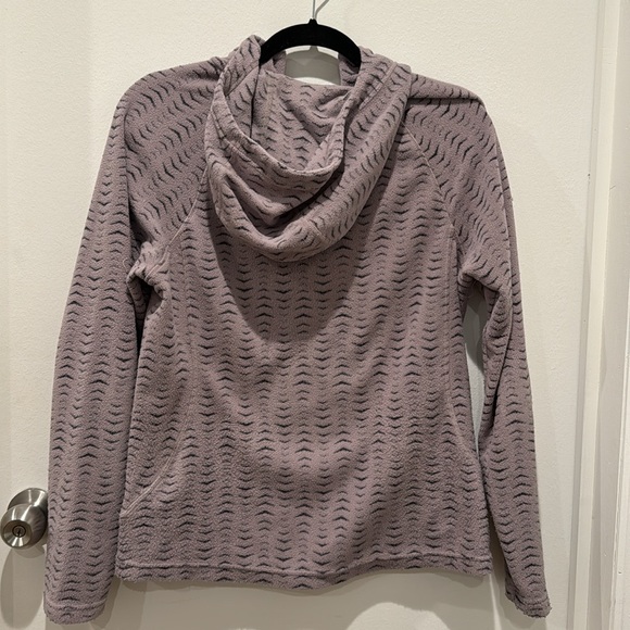 Purple North Face Fleece Hoodie Zip Jacket size M - Picture 5 of 6